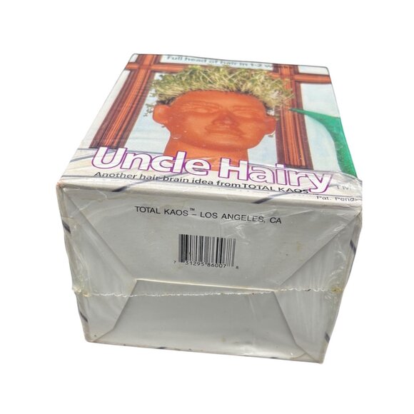 Vintage Uncle Hairy Chia Pet Planter By Total Kaos With Seeds & Drip Tray new - Picture 4 of 8